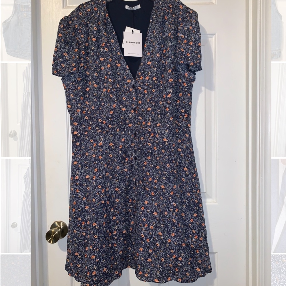 Button up front dress.